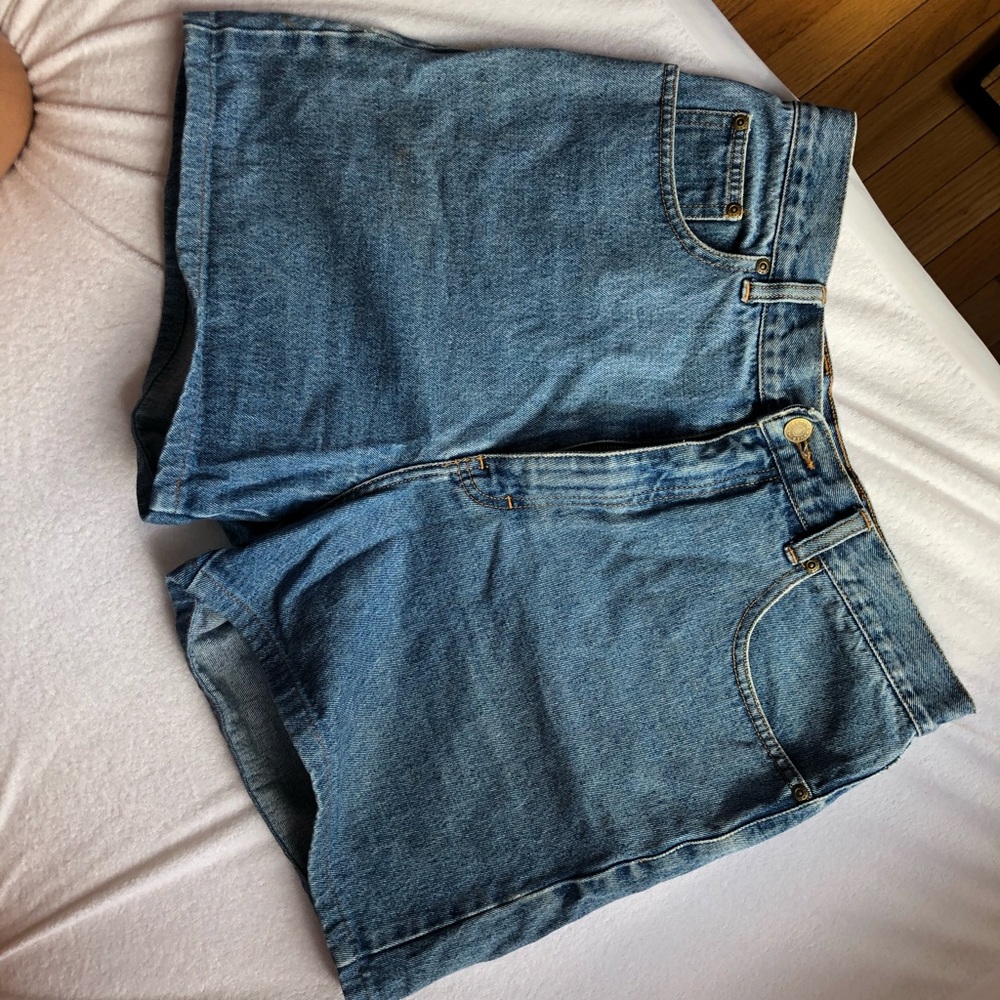 Wrangler high waisted jean shorts